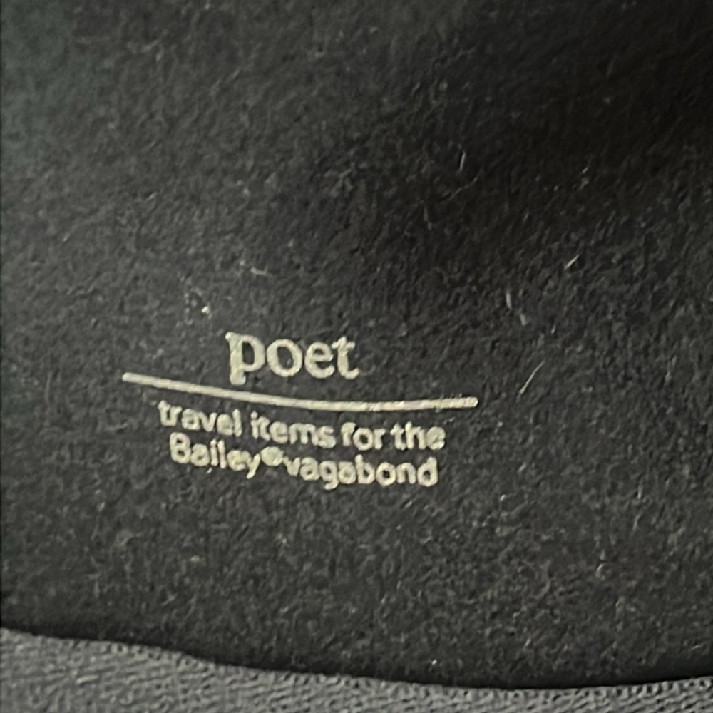 Bailey of Hollywood hat leather strap black felt poet - Picture 7 of 7
